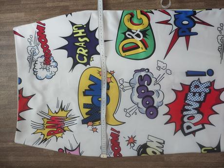 Sukňa puzdrová komiks, s