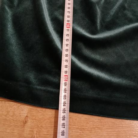 Zamatové smaragdové spoločenské šaty, c&a,48