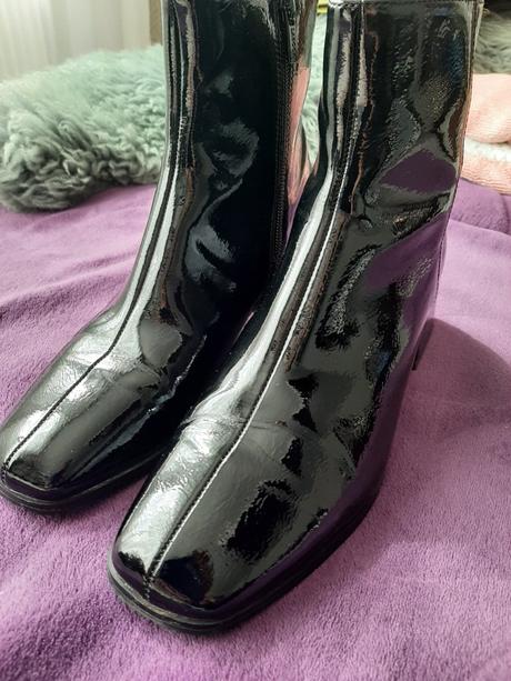 Kožené lakované topanky 41, lasocki,41