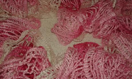 Dievčenský šál - 136 cm handmade, 134