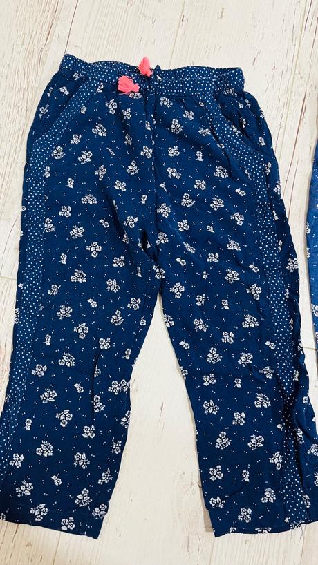 Modré nohavice na leto 116 2ks h&m, h&m,116