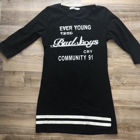 Dlhšie teplákové šaty alebo predľžené tričko, m