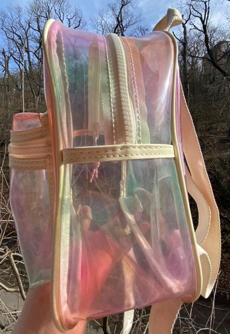 Detský priesvitný ruksak značky zara, zara