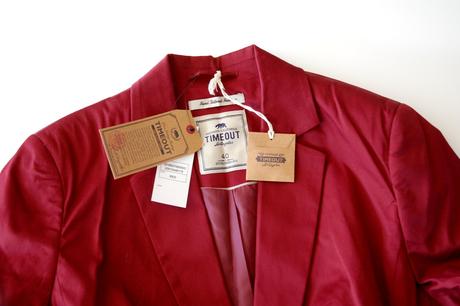 Elegantné bordové dámske sako (blejzer) 38 a 40, timeout,40