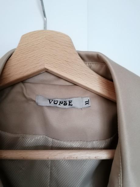 Dámsky jarný plášť - trenčkot, xl