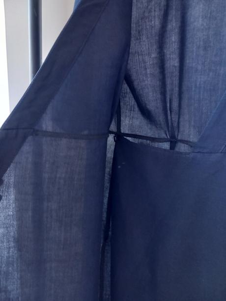 Tmavomodré zavinovacie šaty sissy-boy 36/s, s