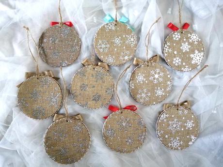 Handmade vianocne drevene ozdoby,9 cm,