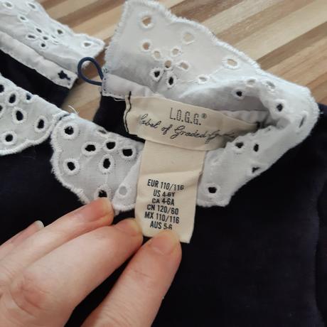 Šaty efekt 2v1, h&m,116