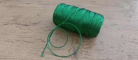 Macrame šnúrka - zelená, 