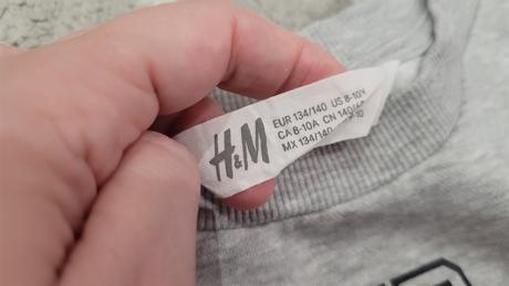 Crop top s jednorozcom, h&m,134