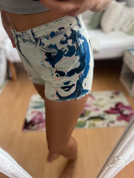 Topshop pokreslene kraťasy, topshop,l