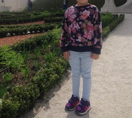 Kvetinková mikinka v.98/104, h&m,98