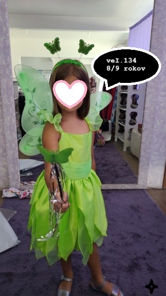 Cililing víla zvonilka veľ 134 na 8-9 rokov, 