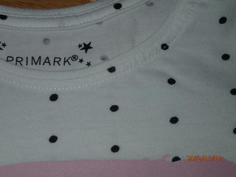 2xoblečené tričko, primark,104