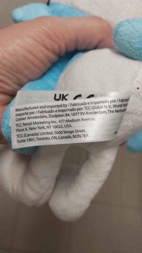 Hračka šmolko modrej farby, plyš, 