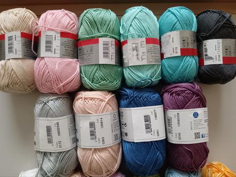 Bavlnená priadza na háčkovanie/pletenie,