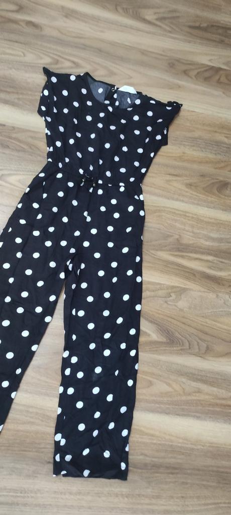 Bodkovany overal, h&m,140