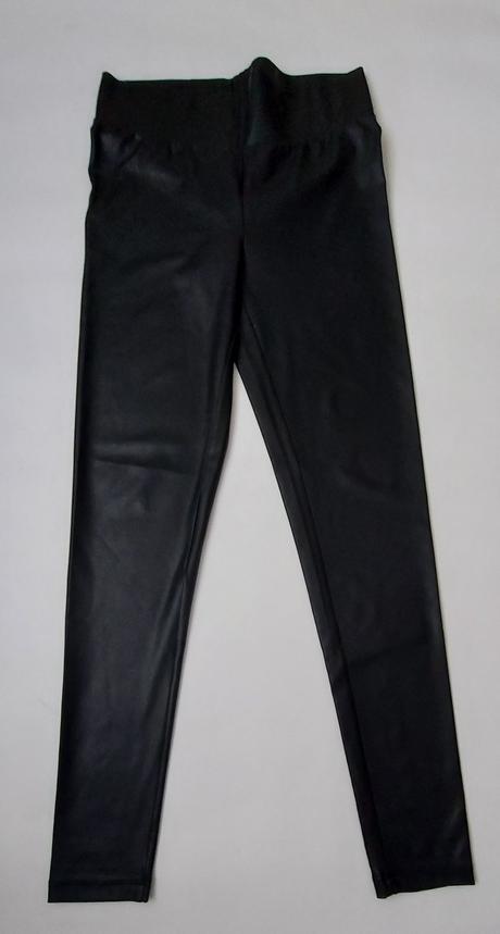 Nohavice koženkového vzhľadu, s