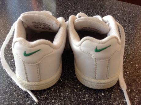 Tenisky so zelenou fajkou, vnút. dĺžka 14cm, nike,22