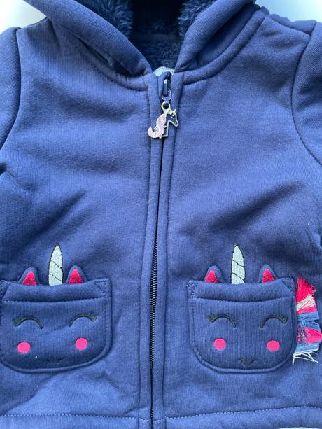 Teplá mikinka s jednorožcami, sergent major,80