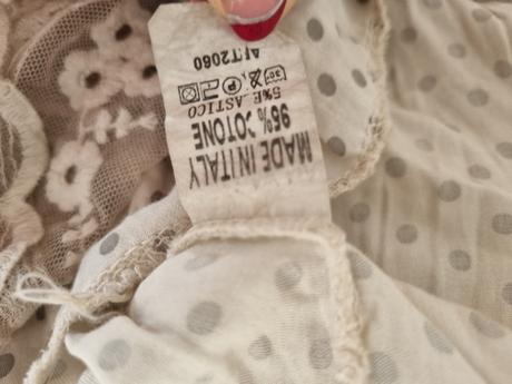 Krémová vyšívaná tylová sukňa s, s