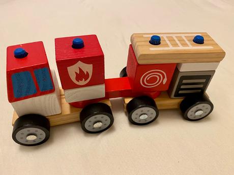Krásny hasičský drevený vláčik, 