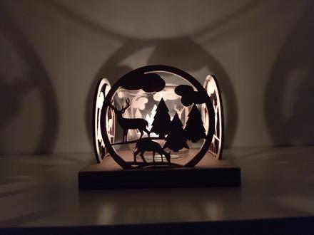 Originálny drevený svietnik, 