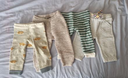 4ks teplejšie nohavice 68, 68