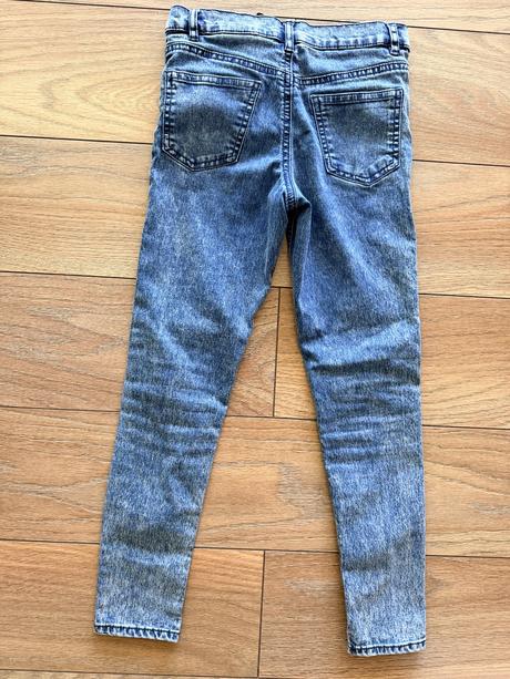 Elastické skinny rifle, h&m,128