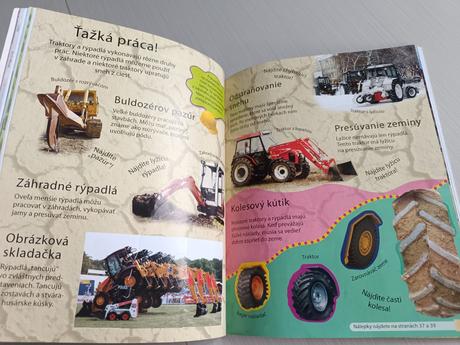 Obrovska kniha aktivit s nalepkami stroje,