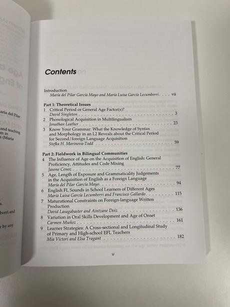 Age and the acquisition of english as a foreign ..,