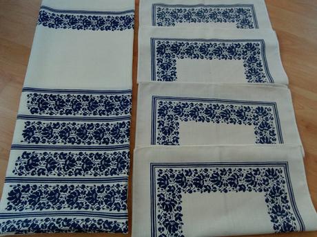 Obrus s prestieranim,