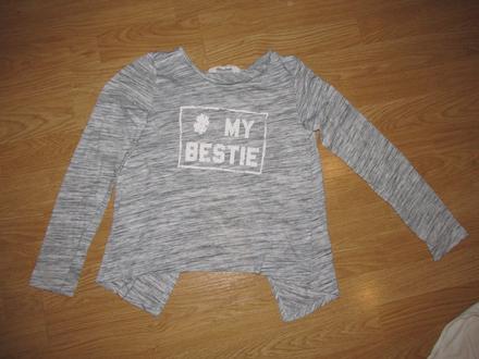 Šedé tričko v. 134/140, h&m,134