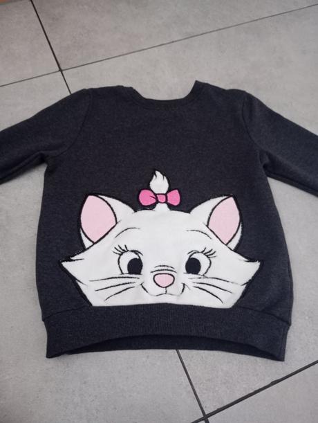 Mikina s mačičkou 110/116, disney,110