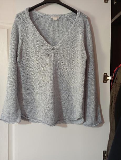 Modrý sveter, h&m,s