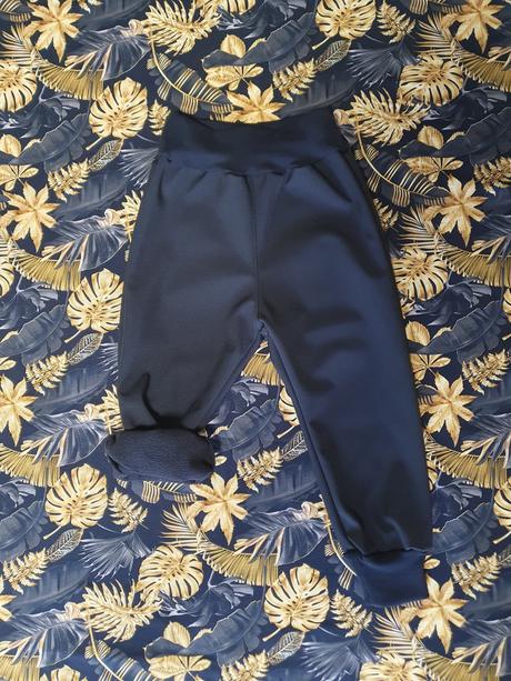 Softshell nohavice v.128 vnútri fleece, 122 / 128