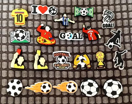 Ozdoby na kroksy - futbal,