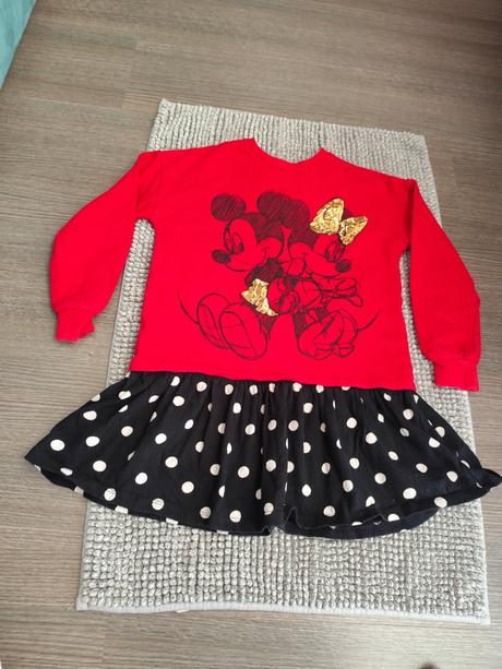 Šaty mickey & minnie veľ. 116/122, disney,116