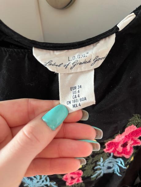 H&m čierna čipkovaná blúzka/ košeľa, h&m,s