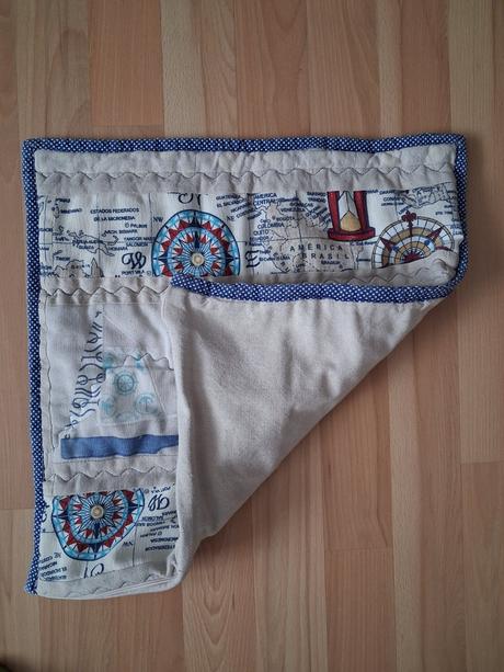 Námornícky motív - štóla, obrúsok, vankúš, loďka m, 