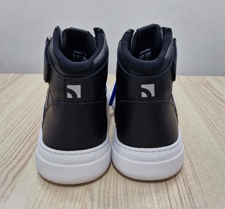 Zing - high top - black & white leather 44, be lenka,44