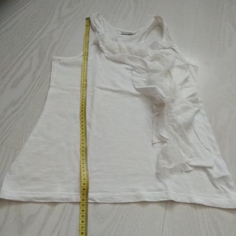 Biele tielko s volánikmi, terranova,m