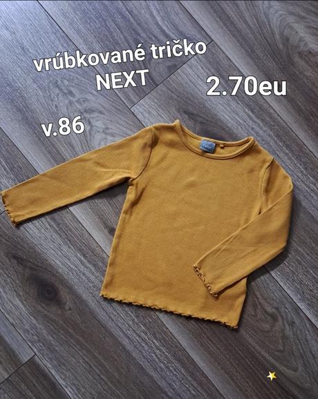 Vrúbkované tričko next, next,86
