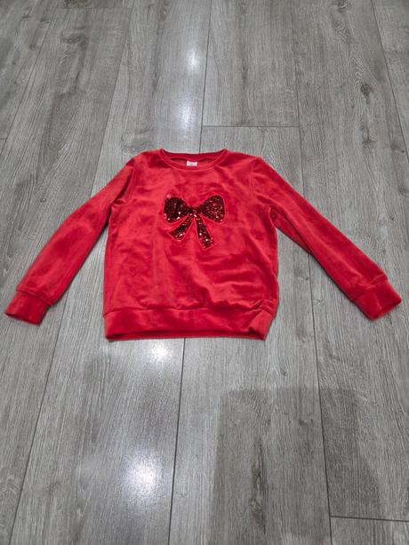 Vianočná červená mikina, 128