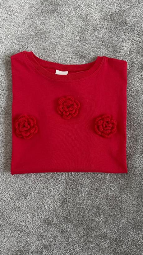 Tričko s háčkovanými kvetmi zara, zara,152