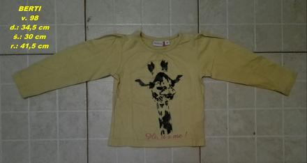 Tričko so žirafou, berti,98