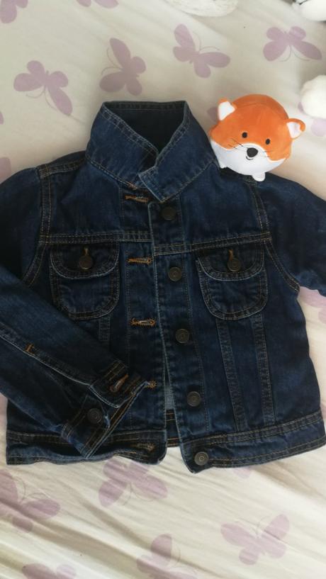 Riflová bundička 5-6 r, denim,110