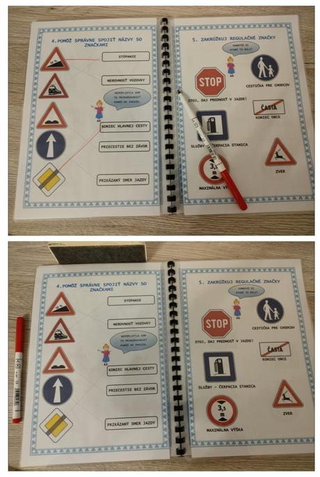 Pracovný zošit - dopravné značky, 