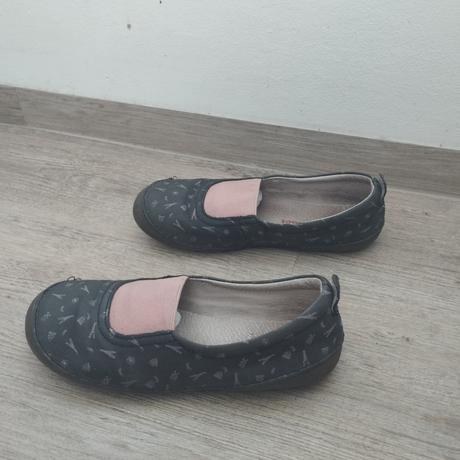 Kožené balerínky vertbaudet s eiffelovkou, vertbaudet,32