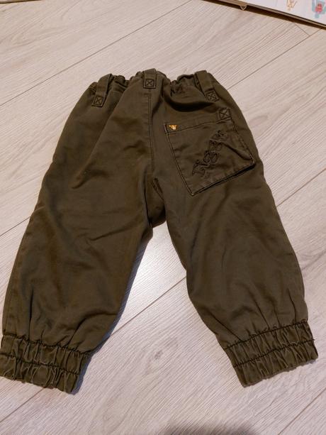 Nohavice hrubšie, h&m,80